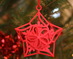 3d printing ornament Snowflake