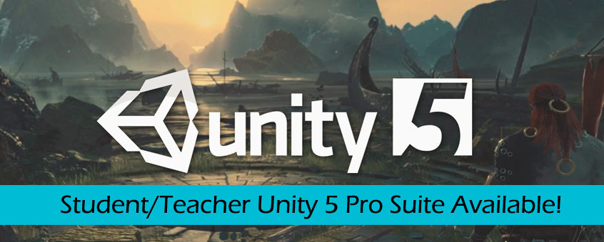 Student/Teacher Unity 5 Pro Suite Available!