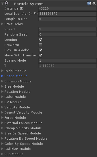 Unity Particle System Complex