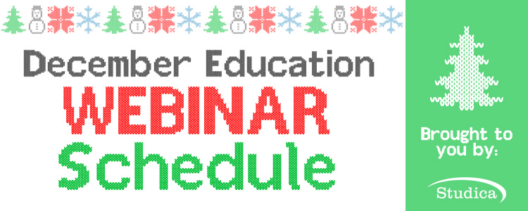 December Education Webinar Schedule Released