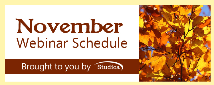 November's Education Webinar Schedule is Here!