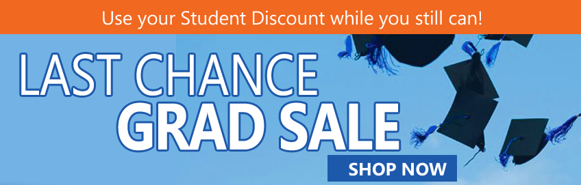 Last Chance to Use Your Student Discounts at Grad Sale