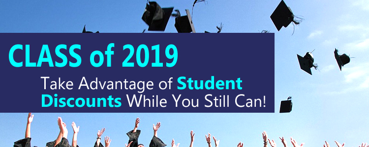 Class of 2019: Use Student Discounts to Save Now