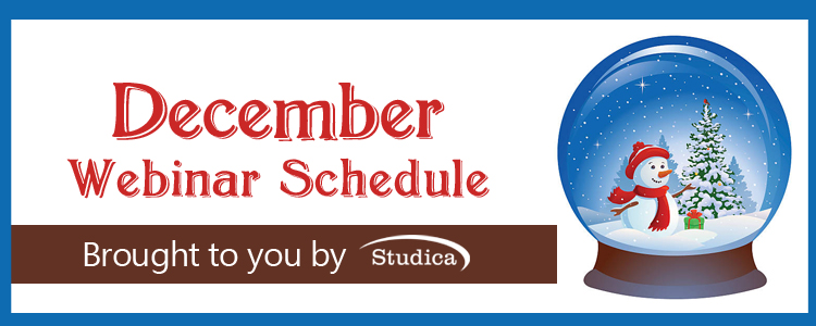 December Webinar Schedule for Educators Released