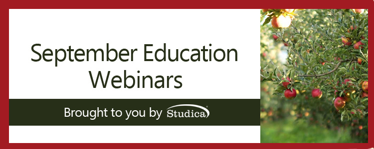 September Schedule of Webinars for Educators Available
