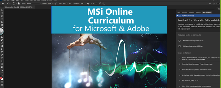 MSi Online Curriculum for Microsoft and Adobe
