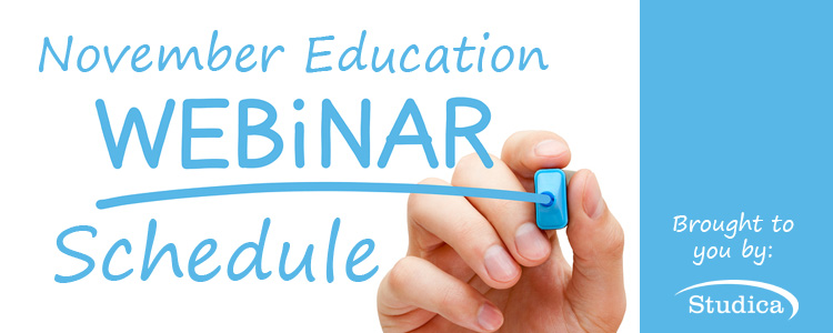 Studica's November Education Webinar Schedule Announced