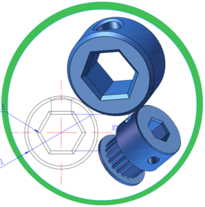HEX Shaft Motion Components