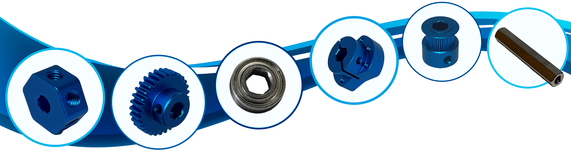 Hex Shaft Components 