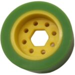50mm Drive Wheel, 35A, 25mm wide, 1/2" Inner Hex, Green