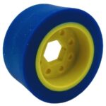 50mm Drive Wheel, 50A, 25mm wide, 1/2" Inner Hex, Blue