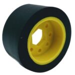 50mm Drive Wheel, 60A, 25mm wide, 1/2" Inner Hex, Black