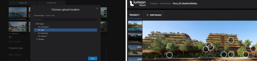 Create Folders and Upload to Lumion Cloud