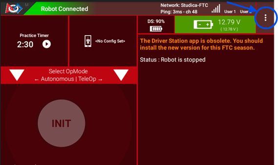 Accessing the Configuration Menu of the Control Hub Steps 2 and 3