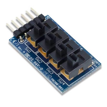 Picture of Pmod SWT Slide switches