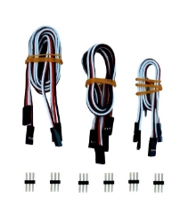 Picture of PWM cable Set - TJC8 3 pin, 22AWG, F-F - 12 pcs