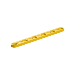 Picture of I-Strut with bore 75, yellow