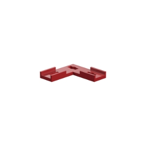 Picture of L-shaped lug, red