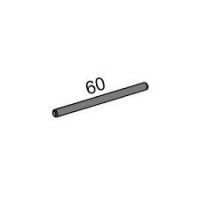 Picture of Metal axle 60, silver