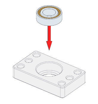 Picture of Makeblock Plain Ball Bearing 8x16x5mm - (Pair)