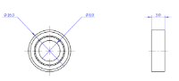 Picture of Makeblock Plain Ball Bearing 8x16x5mm - (Pair)