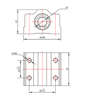 Picture of Makeblock Motion Slide Unit 8mm - Pair