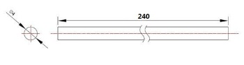 Picture of Makeblock Motion Shaft D4x240mm