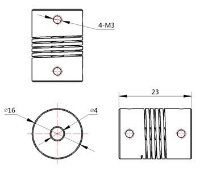Picture of Makeblock Flexible Coupling 4x4mm