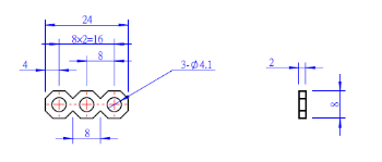 Picture of Makeblock Linkage-024-Blue - 10-Pack