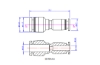 Picture of Makeblock 6mm - 4mm Dia Reducing Straight Connector - (4-Pack)