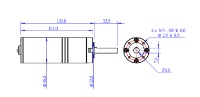 Picture of Makeblock 36mm DC Geared Motor 12V/240RPM