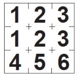 Picture of Sticker with numbers