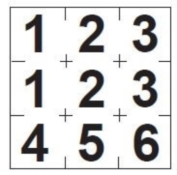 Picture of Sticker with numbers