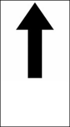 Picture of Straight Through Only Sign