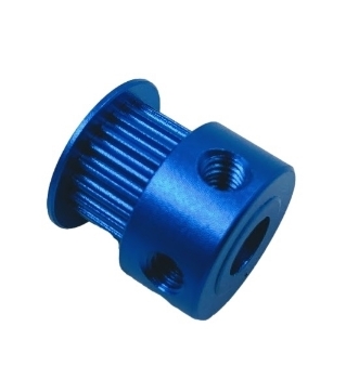 Picture of 20 Tooth GT2-6mm Timing Belt D-Shaft Pulley