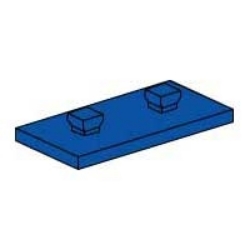 Picture of 38267: Mounting Plate 15 X 30 Blue 
