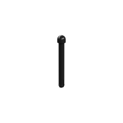 Picture of Axle with clip, black