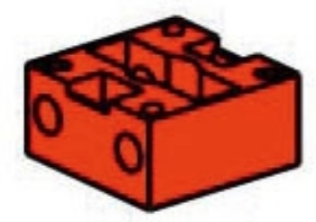 Picture of 132226: Light Holder without Plug-in, Red