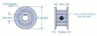Picture of 10 Tooth Pulley & Timing Belt Set
