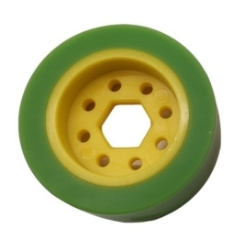 Picture of 50mm Drive Wheel, 35A, 25mm wide, 1/2" Inner Hex, Green