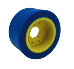 Picture of 50mm Drive Wheel, 50A, 25mm wide, 1/2" Inner Hex, Blue