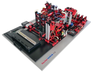 Picture of fischertechnik Training Factory Industry 4.0 24V with PLC connection board