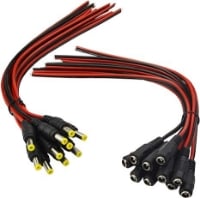 Picture of Barrel Connectors (10 pairs-10 male/10 female)