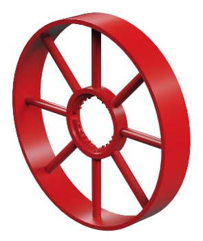 Picture of Spoke wheel, red