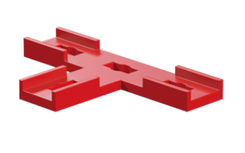 Picture of T-shaped lug, red
