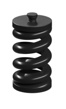Picture of Plastic spring 26, black