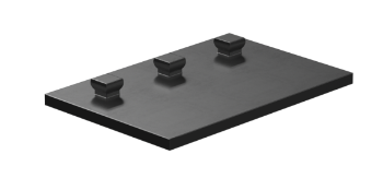 Picture of Mounting plate 30x45, black