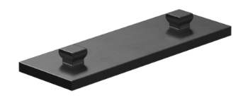 Picture of Mounting plate 15x45, Black