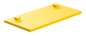 Picture of Mounting plate 30x60, yellow