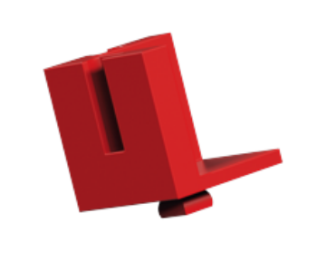 Picture of Building block V15 corner, red